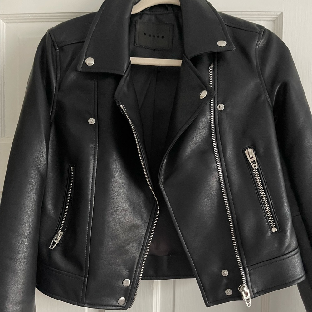 Black Leather Jacket XS